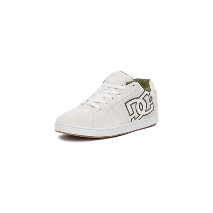 Pantofi sport barbati DC03260101, DC Shoes, Piele naturala, Bej