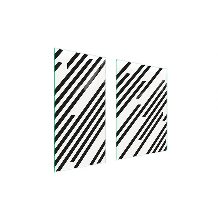 Üveg védőlemez, TMK ArtDeko, 40x35x52cm, modern design, könnyen tisztítható