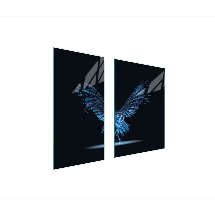 TMK ArtDeko üveg védőlemez, 40x35x52cm, modern design, multifunkcionális