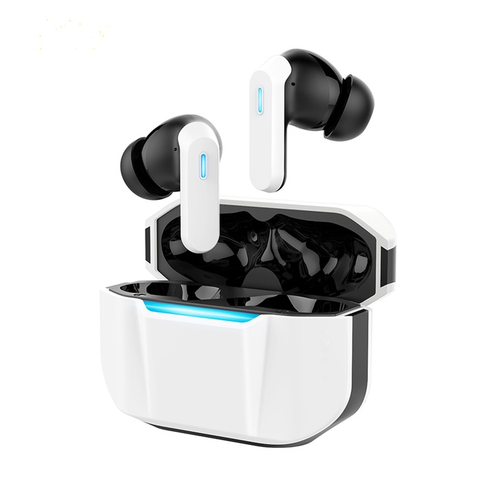 Casti Wireless Tovstore TG16, In Ear, Bluetooth 6.0, ANC & ENC, Alb