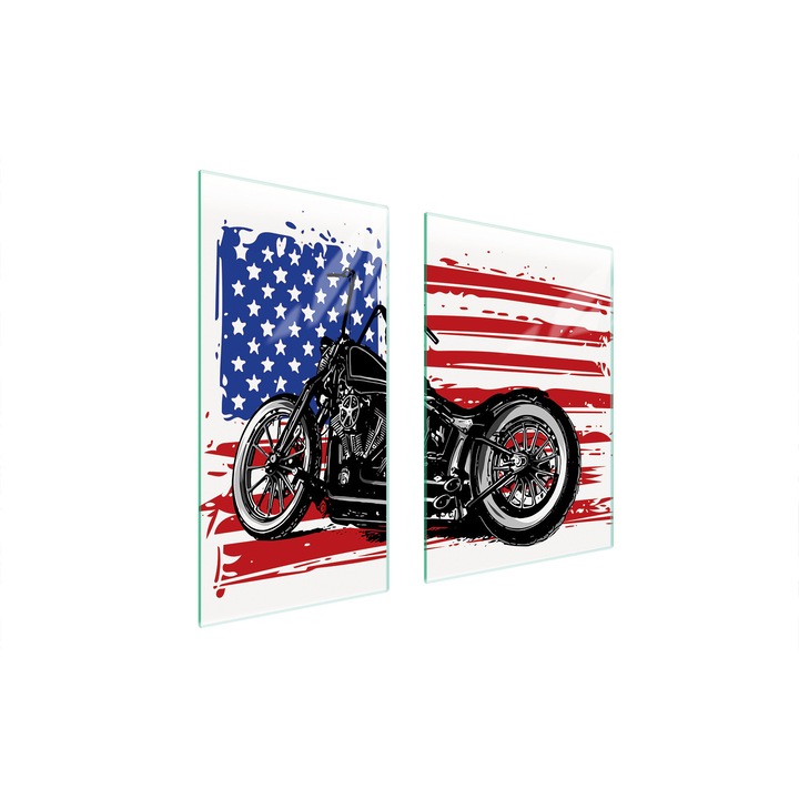 Üveg védőlemez, TMK ArtDeko, 40x35x52cm, modern design, többfunkciós