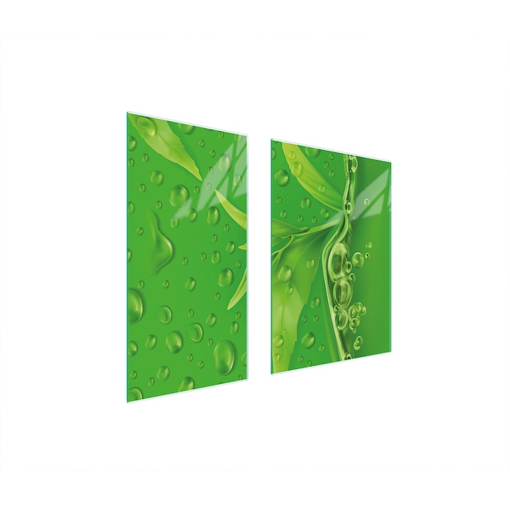 Üveg védőlap, TMK ArtDeko, 40x35x52 cm, modern design, könnyen tisztítható, többszínű