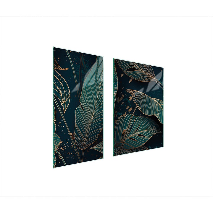 Üveg védőlap, TMK ArtDeko, 40x35x52 cm, modern design, könnyen tisztítható, többszínű