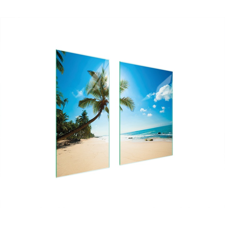 Placa de protectie din sticla TMK ArtDeko 40x35x52 cm, deschidere, rezistenta la temperaturi, usor de curatat