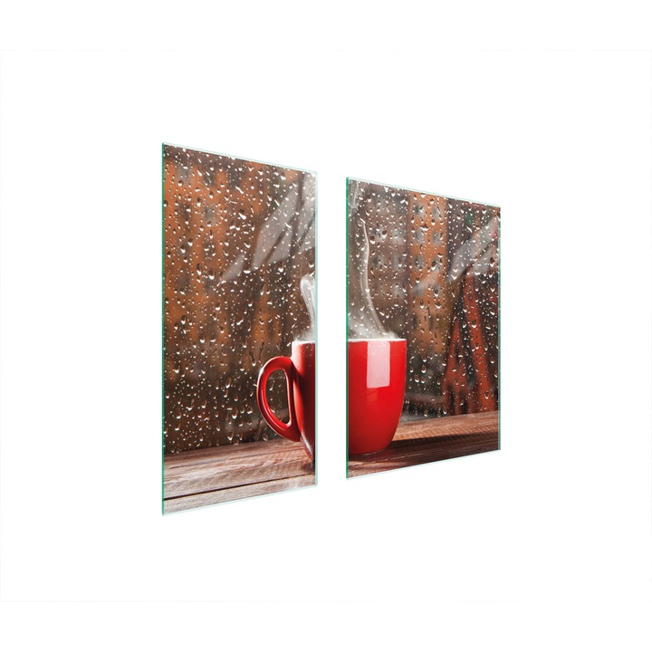 TMK ArtDeko üveg védőlap, 40x35x52 cm, nyitott, hőálló, könnyen tisztítható