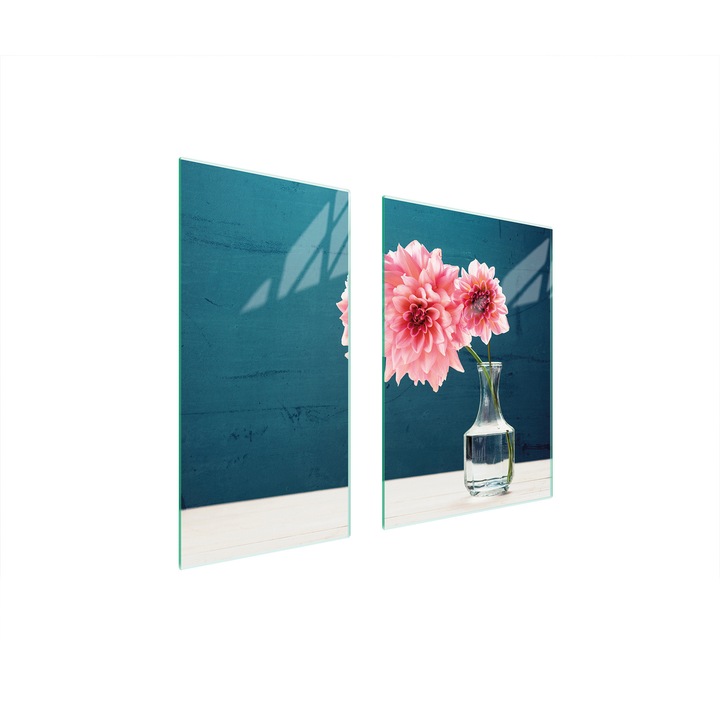 Üveg védőlemez, TMK ArtDeko, 40x35x52cm, modern design, könnyen tisztítható