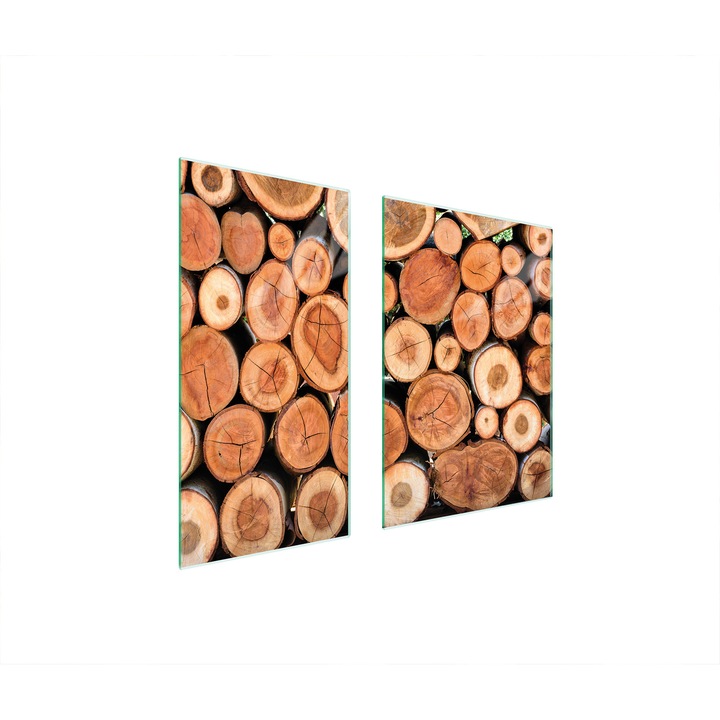 Placa de protectie din sticla pentru aragaz TMK ArtDeko, 40x35x52 cm, design modern, usor de curatat