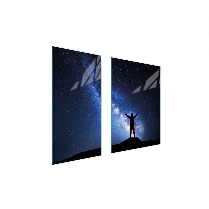 Üveg védőlap, TMK ArtDeko, 40x35x52cm, modern design, könnyen tisztítható