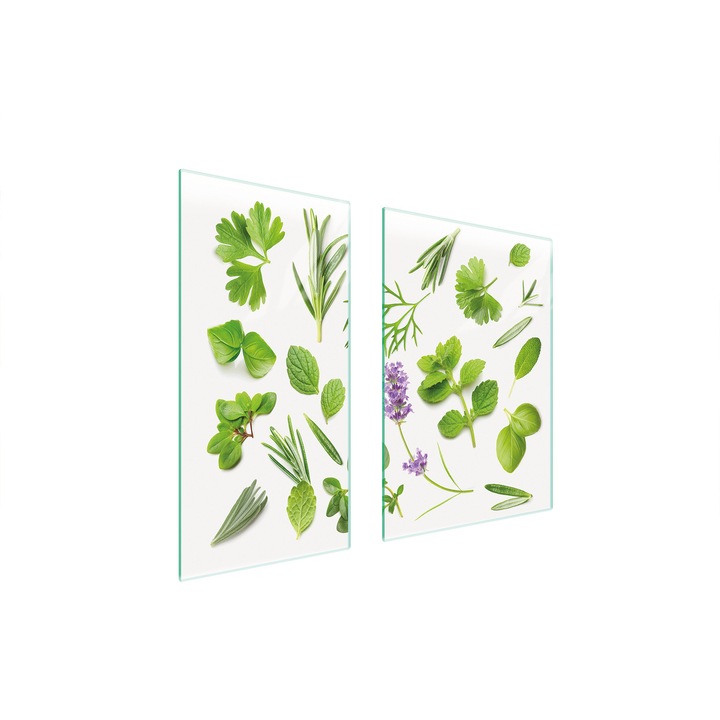 Üveg védőlemez, TMK ArtDeko, 40x35x52 cm, modern design, könnyen tisztítható