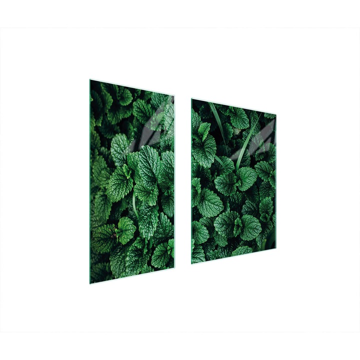 Üveg védőlemez, TMK ArtDeko, 40x35x52 cm, modern design, könnyen tisztítható