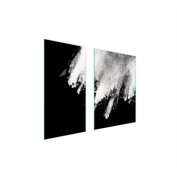 Placa de protectie din sticla TMK ArtDeko 40x35x52 cm, deschidere usoara, rezistenta la temperaturi ridicate