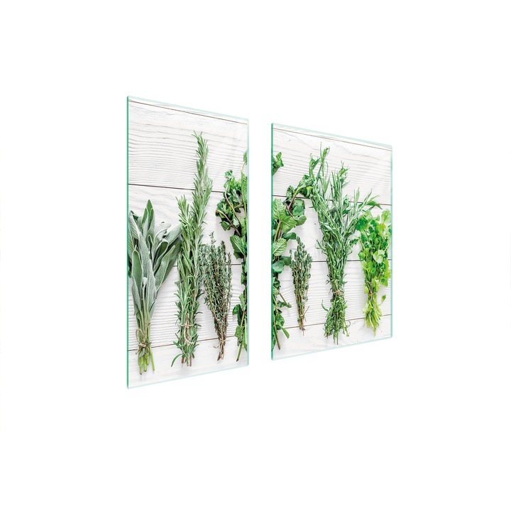 Placa de protectie din sticla pentru aragaz TMK ArtDeko, 40x35x52 cm, design modern, usor de curatat