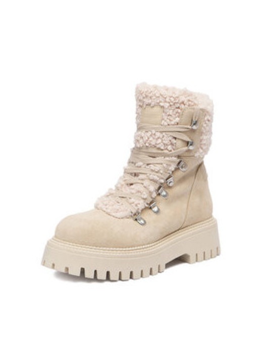 Ghete dama G Star Raw, bej, piele naturala, Bej