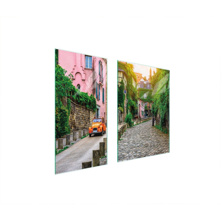 Üveg védőlap, TMK ArtDeko, 40x35x52cm, minden típusú tűzhelyhez, könnyen tisztítható