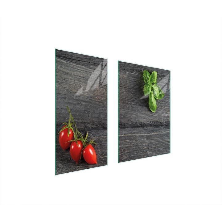 Üveg védőlap, TMK ArtDeko, 40x35x52cm, modern design, multifunkcionális