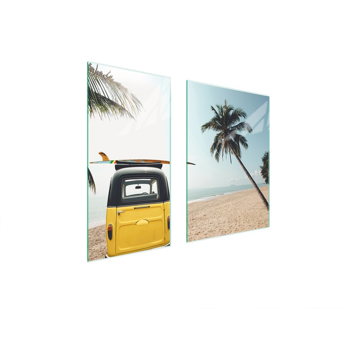 Üveg védőlemez, TMK ArtDeko, 40x35x52cm, modern design, multifunkcionális