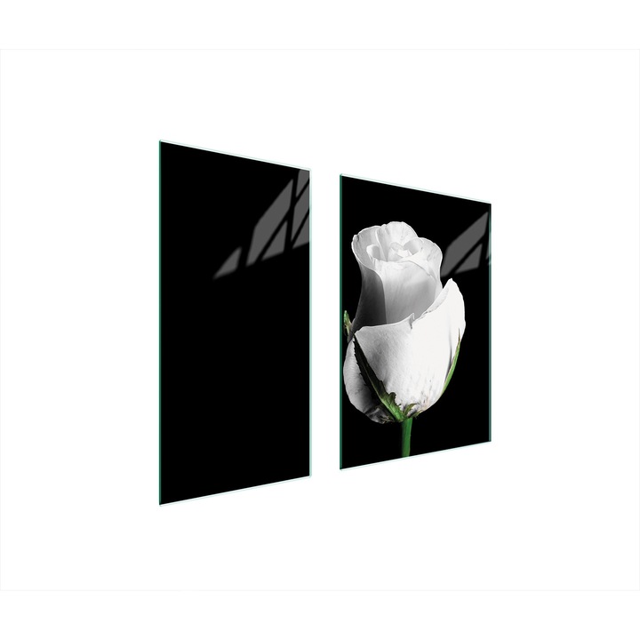 Üveg védőlap, TMK ArtDeko, 40x35x52 cm, modern design, hőálló, többszínű