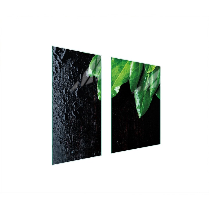 Üveg védőlap, TMK ArtDeko, 40x35x52 cm, modern design, könnyen tisztítható, többszínű