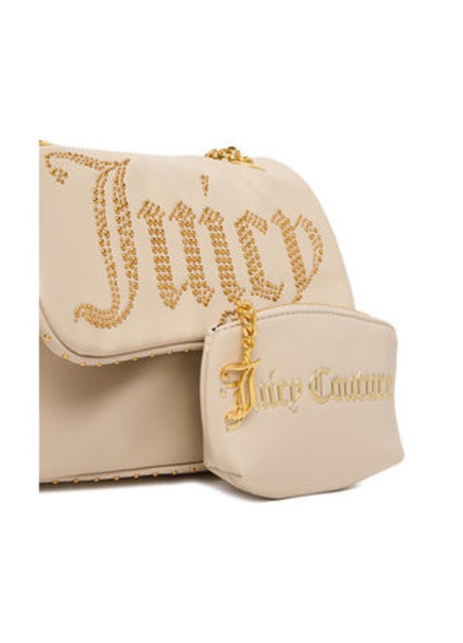 Női táska Juicy Couture, EO-BEJXT8798WVP modell, bézs, minta nélküli, szövetből.