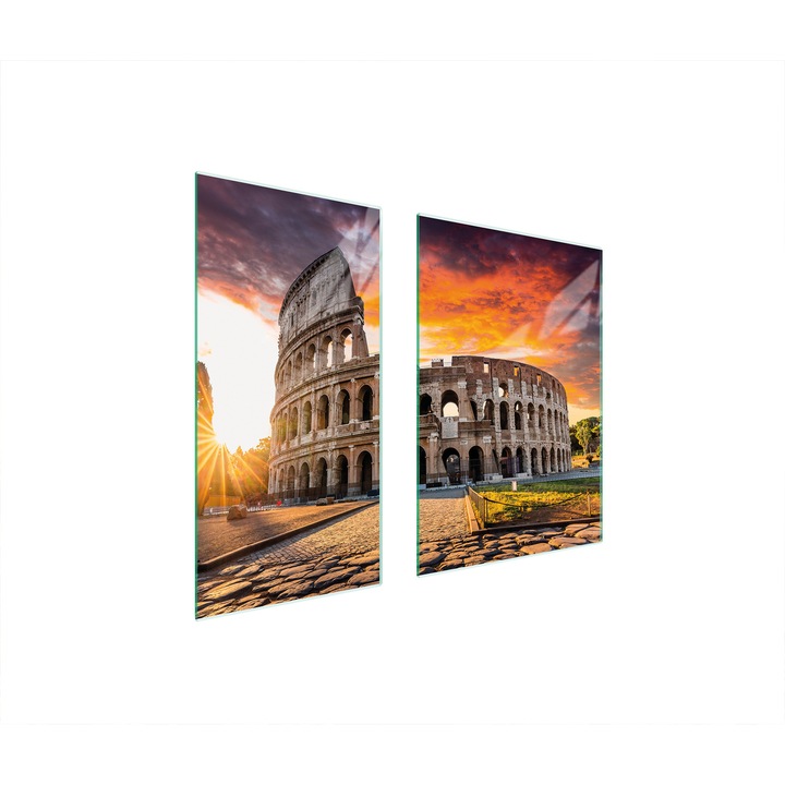 Üveg védőlap, TMK ArtDeko, 40x35x52 cm, modern design, többfunkciós