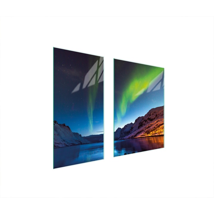 Üveg védőlemez, TMK ArtDeko, 40x35x52 cm, modern design, könnyen tisztítható