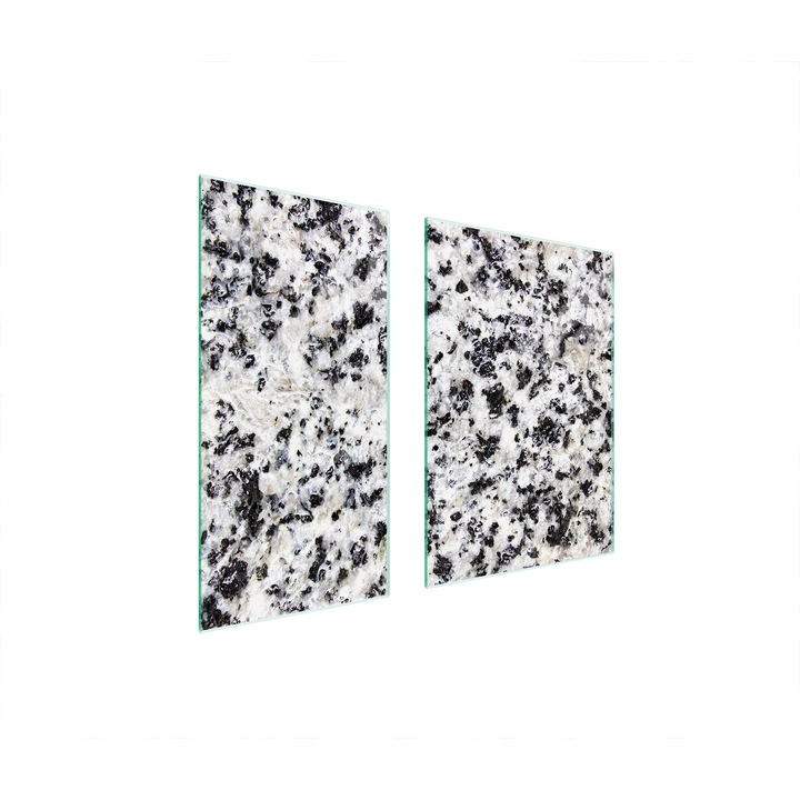 Üveg védőlap, TMK ArtDeko, 40x35x52 cm, márvány design, multifunkcionális