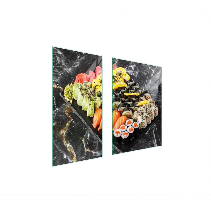 Üveg védőlap, TMK ArtDeko, 40x35x52cm, modern design, multifunkcionális