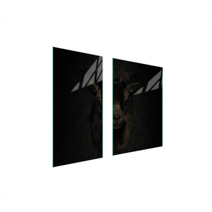 Üveg védőlemez, TMK ArtDeko, 40x35x52 cm, modern design, könnyen tisztítható