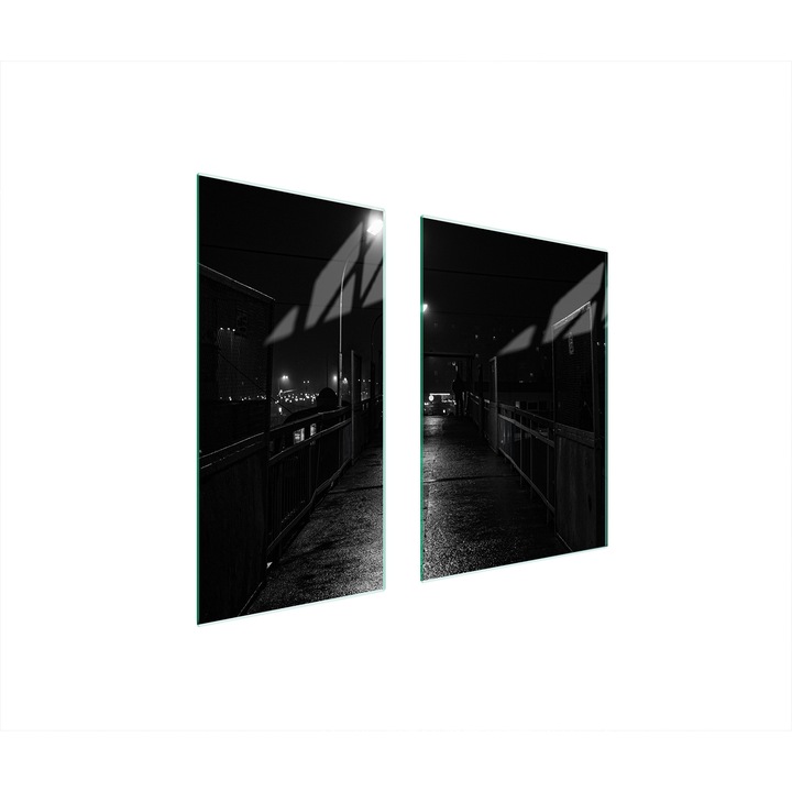 Üveg védőlap, TMK ArtDeko, 40x35x52 cm, modern design, könnyen tisztítható