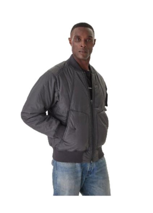 Geaca barbati, G Star Raw, textil/plastic, gri, M INTL