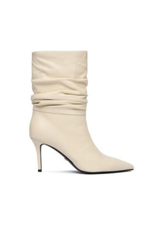 Botine dama Gino Rossi, Piele naturala, Bej, Bej