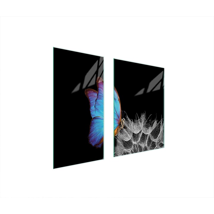 Üveg védőlemez, TMK ArtDeko, 40x35x52 cm, modern design, többfunkciós