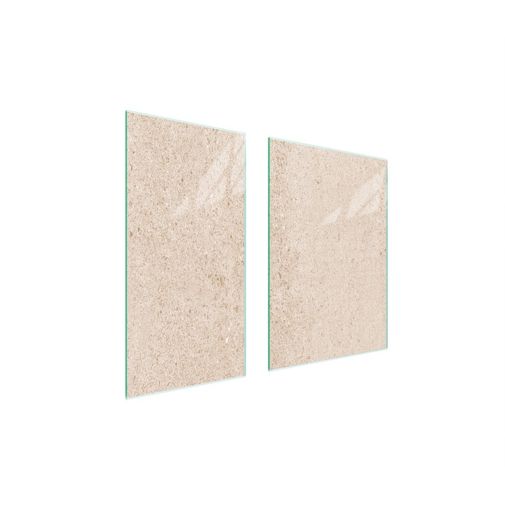 Üveg védőlemez, TMK ArtDeko, 40x35x52 cm, modern design, többszínű