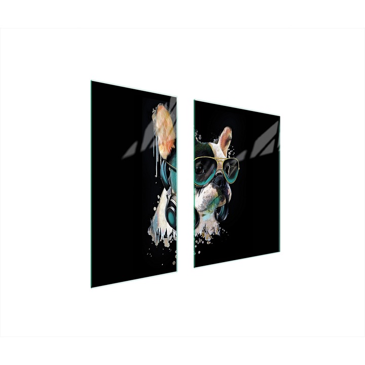 Üveg védőlap, TMK ArtDeko, 40x35x52cm, modern design, könnyen tisztítható