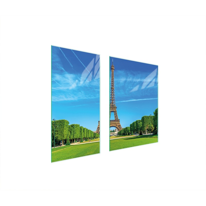 Üveg védőlap, TMK ArtDeko, 40x35x52 cm, modern design, könnyen tisztítható