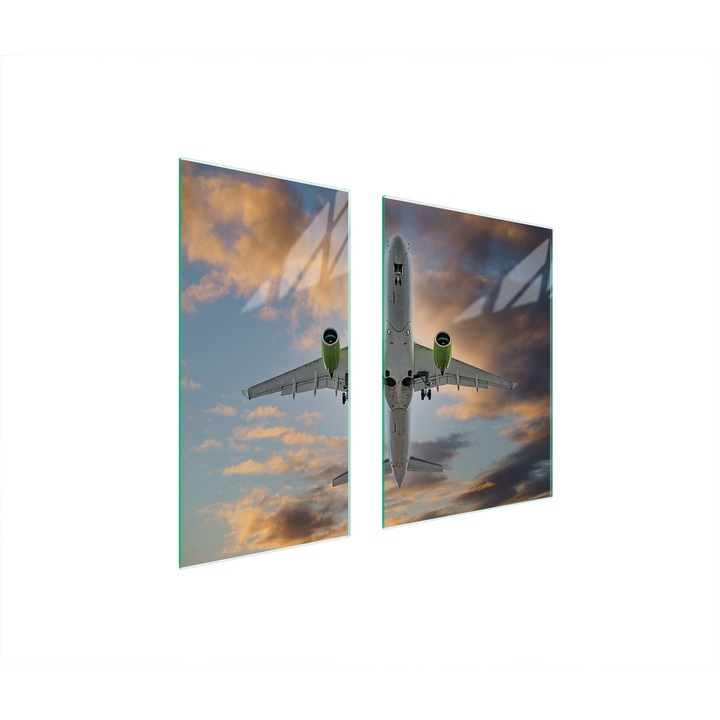 Placa de protectie din sticla pentru aragaz TMK ArtDeko, 40x35x52 cm, multifunctionala, design modern