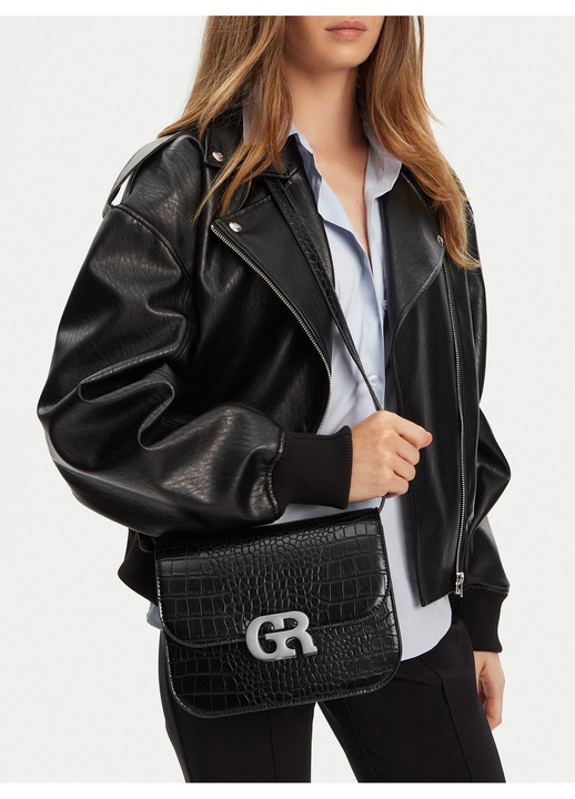 Geanta dama, Gino Rossi, tkanina, neagra, One Size INTL