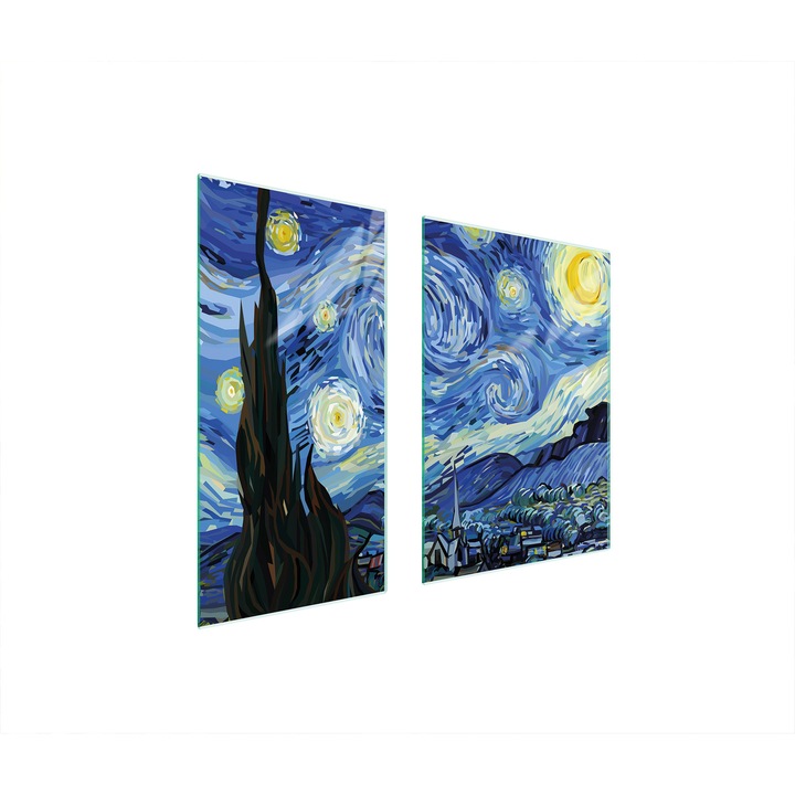 Üveg védőlemez, TMK ArtDeko, 40x35x52cm, modern design, multifunkcionális