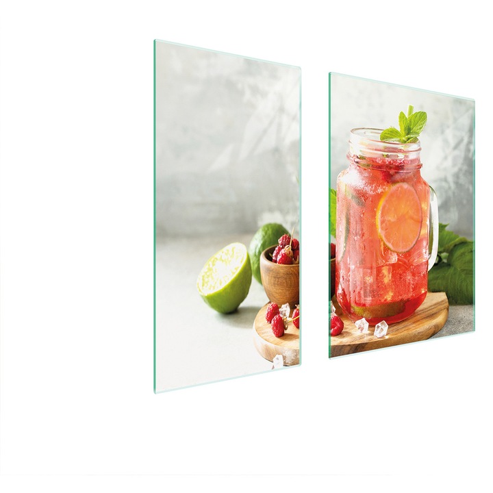 TMK ArtDeko üveg tűzhelyvédő lap, 40x35x52 cm, modern design, könnyen tisztítható