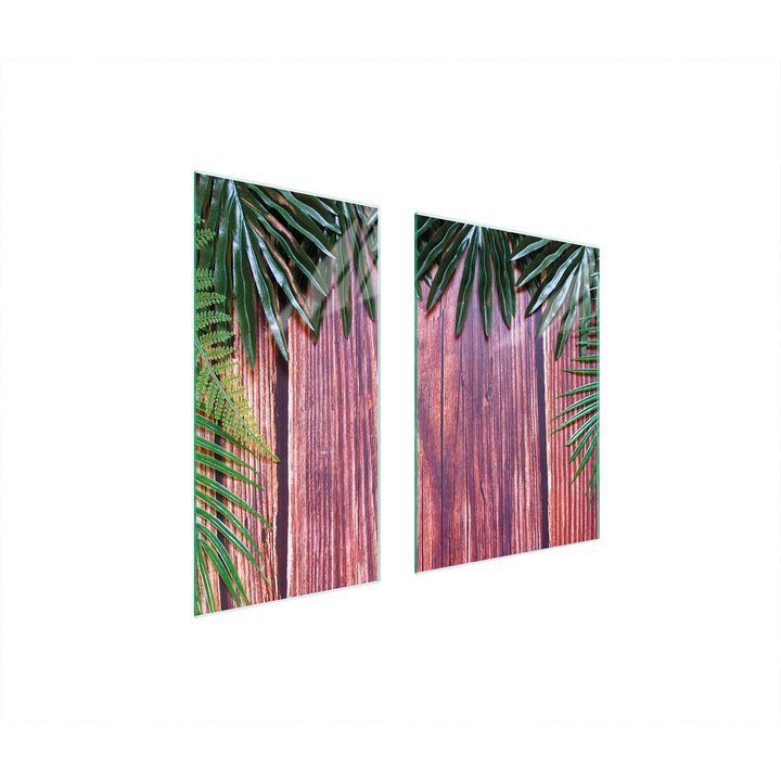 Üveg védőlemez, TMK ArtDeko, 40x35x52cm, modern design, multifunkcionális