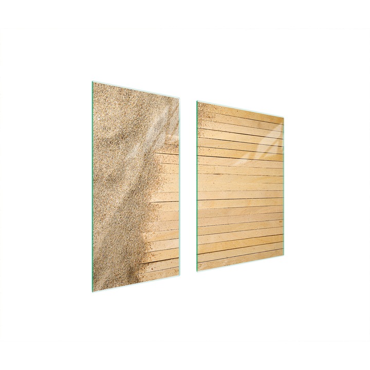 Üveg védőlemez, TMK ArtDeko, 40x35x52cm, modern design, könnyen tisztítható