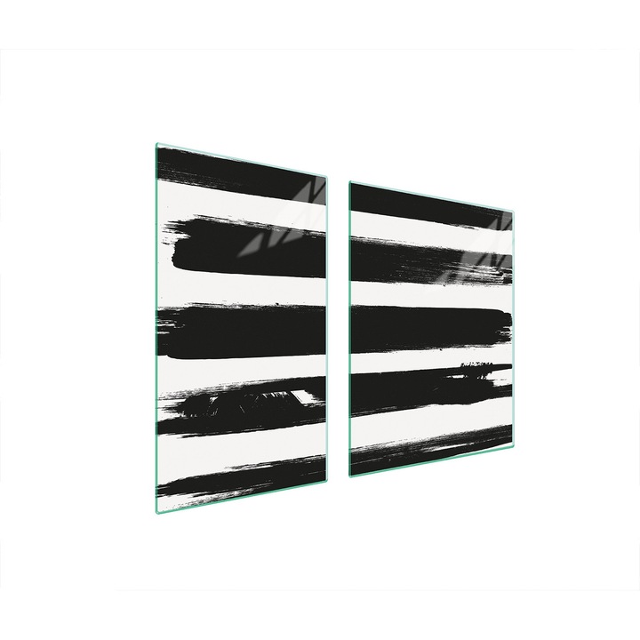 Üveg védőlap és vágódeszka 40x60x52cm, TMK ArtDeko, modern design, hőálló, többszínű