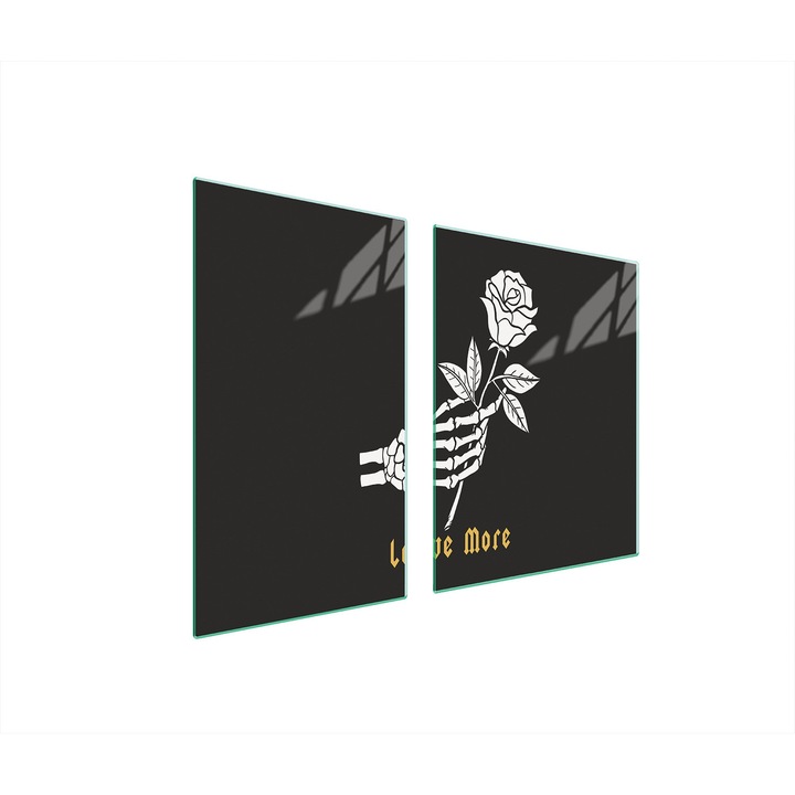 Védőüveg lap és vágódeszka, TMK ArtDeko, 40x60x52cm, többszínű, szett