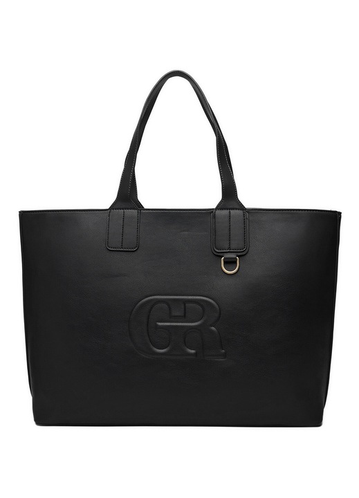 Geanta shopper Gino Rossi, material sintetic, neagra, dimensiune A4