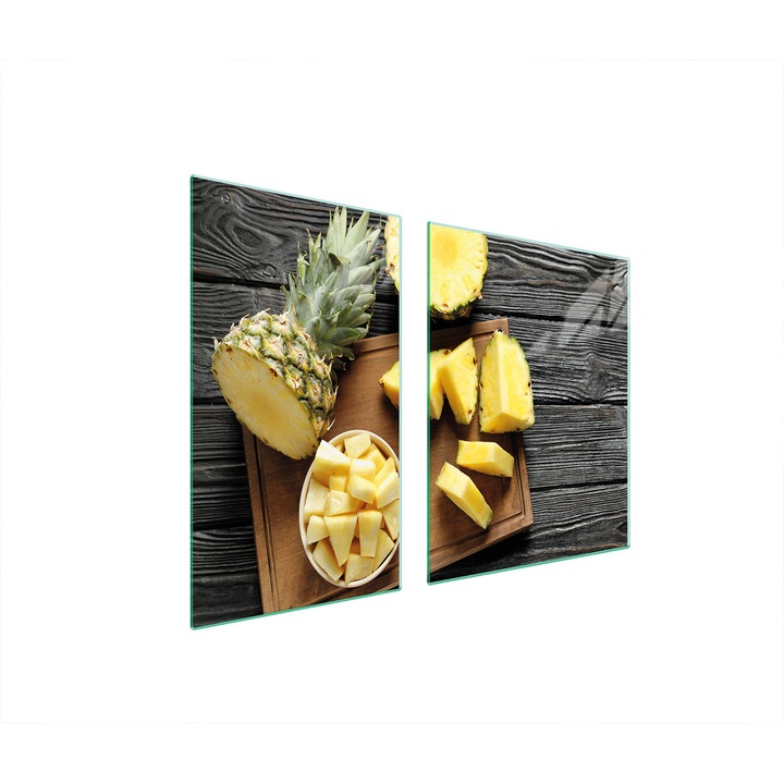 Üveg védőlap és vágódeszka 40x60x52 cm, TMK ArtDeko, modern design, könnyen tisztítható, többszínű