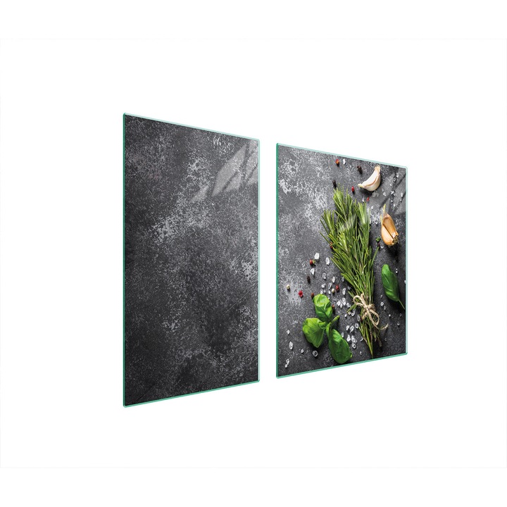 Üveg védőlap és vágódeszka 40x60x52 cm, TMK ArtDeko, modern design, könnyen tisztítható, többszínű