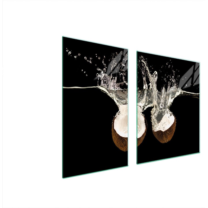 Üveg védőlap és vágódeszka 40x60x52 cm, TMK ArtDeko, modern design, könnyen tisztítható, többszínű
