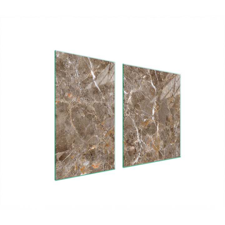 Üveg védőlap és vágódeszka 40x60x52 cm, TMK ArtDeko, márvány design, multifunkcionális