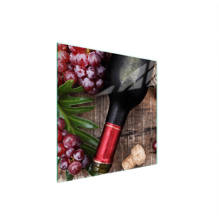 Защитна стъклена плоча за готварска печка TMK ArtDeko 50x52 см, модерен дизайн, многоцветна