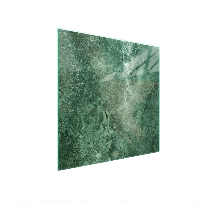 Защитна стъклена плоча за готварска печка TMK ArtDeko 50x52 см, тюркоаз, многофункционална